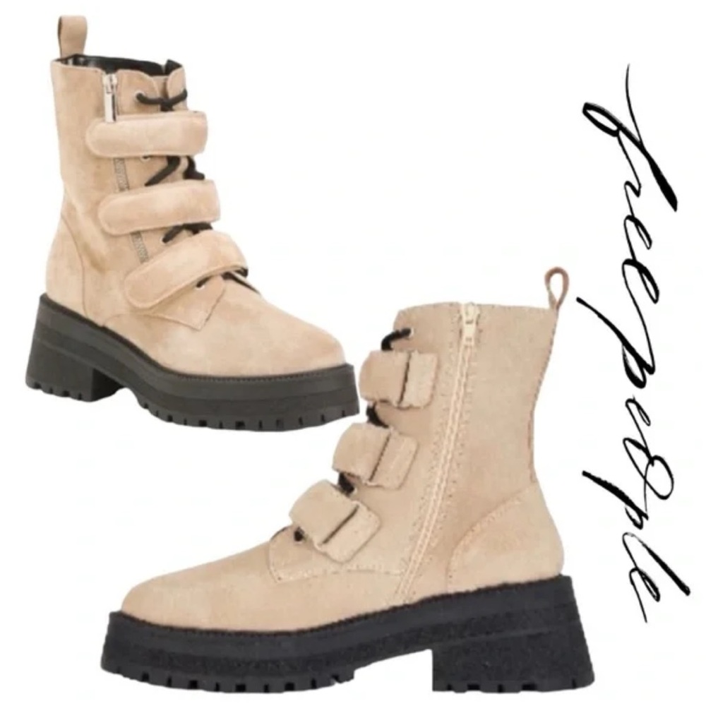 🆕🌸Free People 🆕🌸Tan Suede Msrp 268.00
Strap Boots - Picture 1 of 8